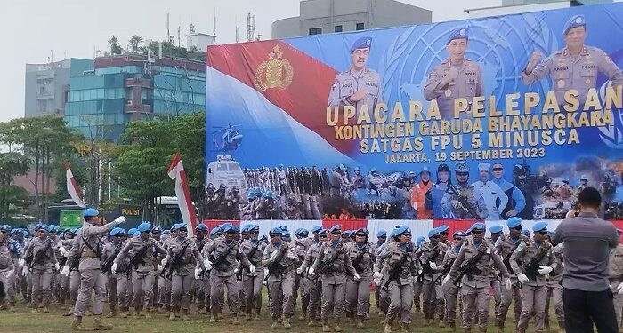 Kapolri Lepas Kontingen Garuda Penjaga Perdamaian PBB ke Afrika Tengah