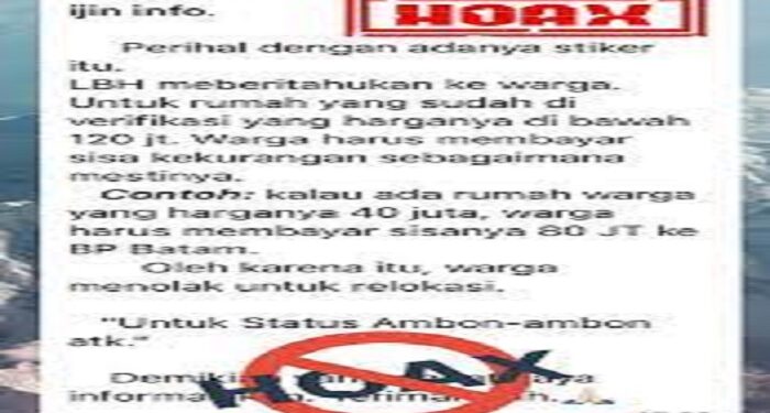 Bayar Selisih Harga Rumah, BP Batam Tegaskan itu Hoaks