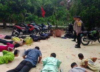 13 Pelajar Bolos Sekolah di Karimun Diamankan Polsek Meral