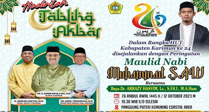 Buya Arrazy Hasyim Isi Ceramah di HUT ke-24 Kabupaten Karimun
