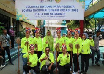 Dewan Pembina Porwasi Ajak Masyarakat Dukung Tim yang Ikut dalam Lomba Senam Ibu Negara 2023.