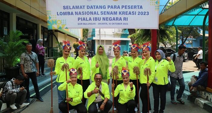 Dewan Pembina Porwasi Ajak Masyarakat Dukung Tim yang Ikut dalam Lomba Senam Ibu Negara 2023.