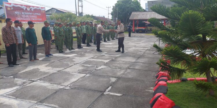 Persiapan Pengamanan Pemilu, 180 Satlinmas Lakukan Apel Siaga