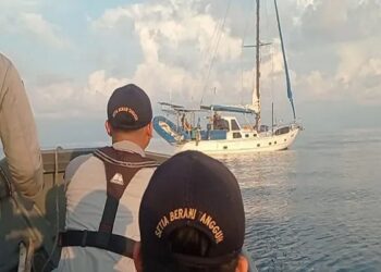 Kronologis Bakamla RI Selamatkan Kapal Layar Australia di Perairan Laut Natuna Utara