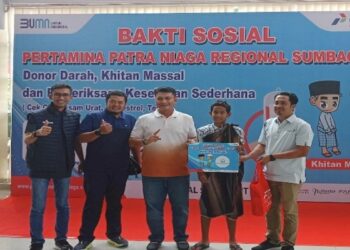 Pertamina Patra Niaga Gelar Donor Darah dan Khitanan Massal