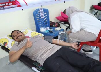 Peringati HUT Humas Polri ke-72 Tahun 2023, Polres Karimun Laksanakan Donor Darah