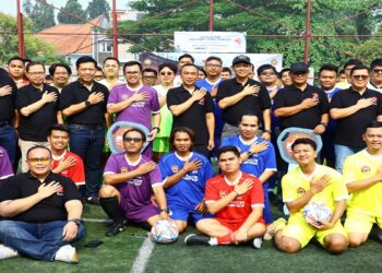 Perkuat Sinergisitas, Polri dan Jurnalis Gelar Seven Soccer
