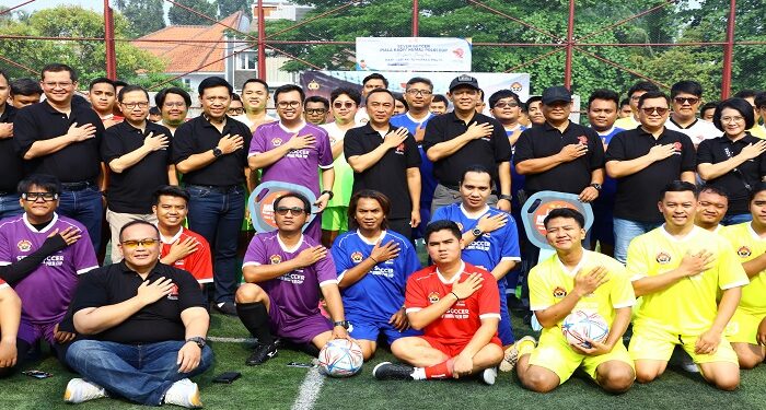 Perkuat Sinergisitas, Polri dan Jurnalis Gelar Seven Soccer