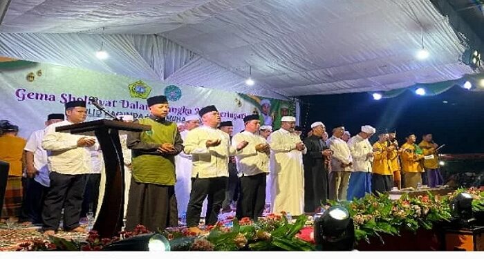 Rasno Hadiri Gema Sholawat Peringati Maulid Nabi di Kampung Harapan
