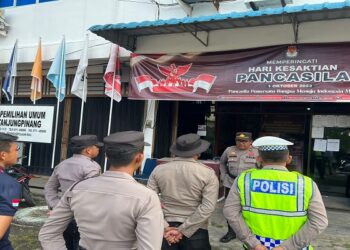Satgas Polresta Tanjungpinang Mulai Lakukan Pengamanan Kantor KPU Selama 24 Jam