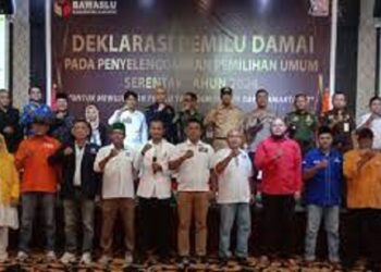 Bawaslu Karimun Deklarasi Pemilu Damai