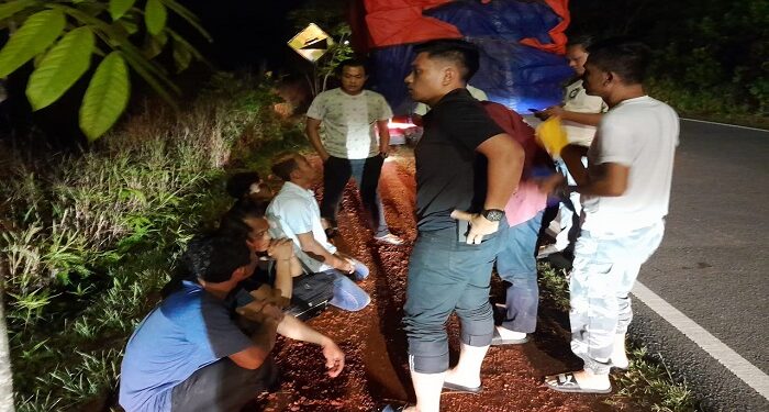 Akan Dibawah Ke Anambas, Polisi Amankan Truk Diduga Bermuatan Motor Curian