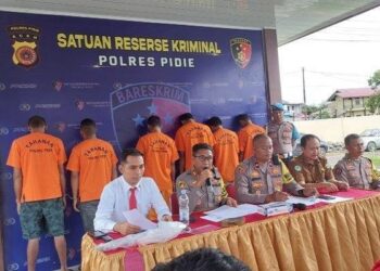 Tiga Pria di Pidie Curi Puluhan Tabung Oksigen Terancam Hukuman 7 Tahun Penjara