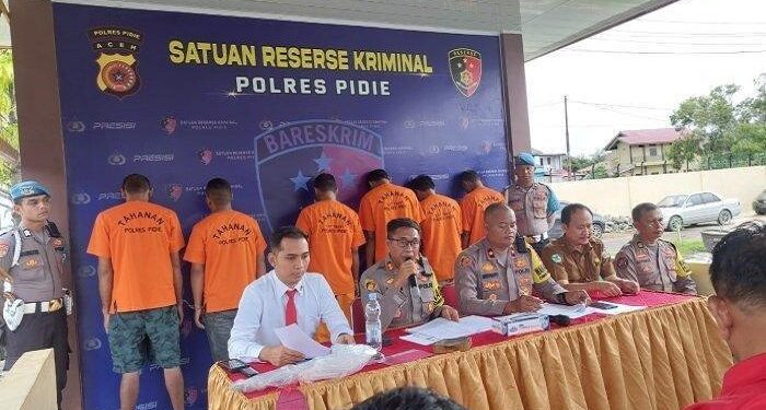 Tiga Pria di Pidie Curi Puluhan Tabung Oksigen Terancam Hukuman 7 Tahun Penjara