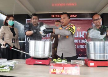 Polisi Musnahkan Sabu Sebanyak 2.036,19 gram