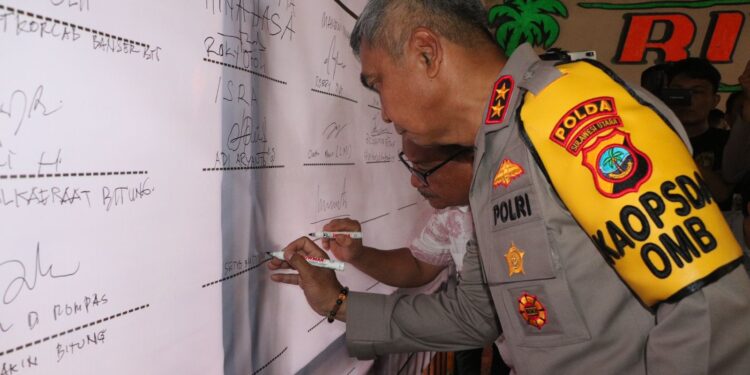 Seluruh Elemen Masyarakat Deklarasi Ciptakan Bitung Damai