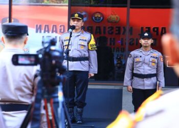 Kadiv Humas Tekankan Beberapa Hal Saat Gelar Apel Kesiapsiagaan Pengamanan Nataru