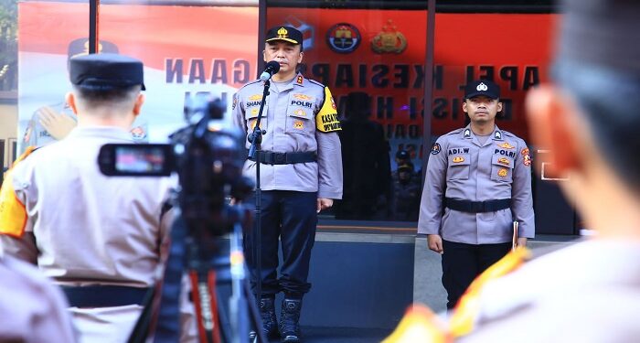 Kadiv Humas Tekankan Beberapa Hal Saat Gelar Apel Kesiapsiagaan Pengamanan Nataru