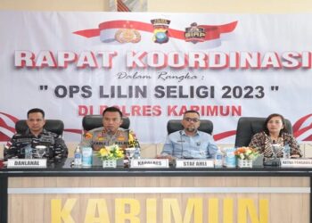 Gelar Operasi Lilin, Polres Karimun Gelar Rakor Ciptakan Nataru yang Kondusif