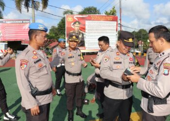 Kasi Propam Polresta Tanjungpinang Gelar Kesiapan Personil Hingga Tes Urine