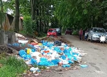 Warga Batam Keluhkan Tumpukan Sampah Dekat Kantor DLH