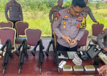Poles Kemampuan, Polres Bintan Latihan Menembak