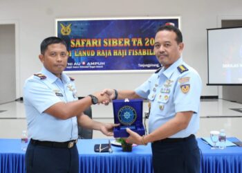 Ciptakan Kesadaran Keamanan Pada Bidang Siber, Dispamsanau Gelar Safari Siber di Lanud RHF