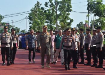 Persiapan Bintan Triathlon, Polres Bintan Apel Gelar Pasukan 