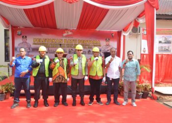 Kapolda Kepri Hadiri Peletakan Batu Pertama Pembangunan Poliklinik Satbrimob