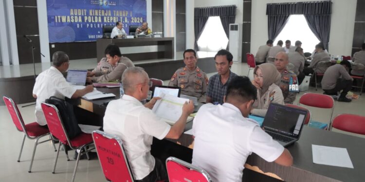 Polres Lingga Terima Kunjungan Audit Kinerja Tahap I TA 2024 Itwasda Polda Kepri