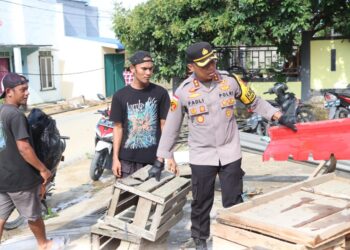 Kapolres Karimun Tinjau Lokasi Terdampak Angin Puting Beliung