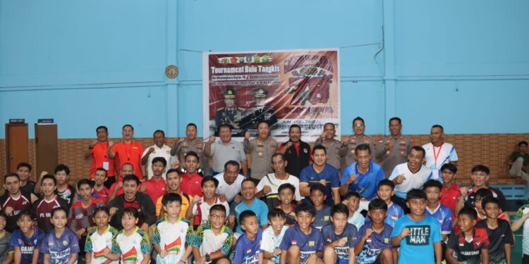 Cari Bibit Unggul Menunju Kapolda Cup, 64 Atlet Bulutangkis Ikuti Pertandingan Bulutangkis