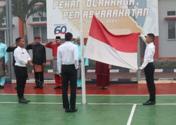 Sang Saka Merah Putih Berkibar di Lapas Narkotika Tanjungpinang
