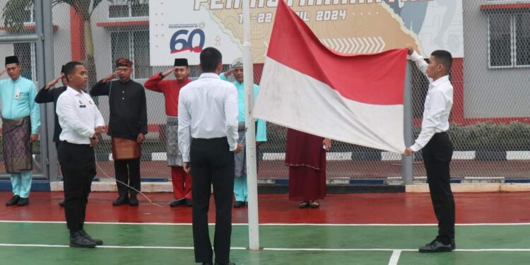 Sang Saka Merah Putih Berkibar di Lapas Narkotika Tanjungpinang