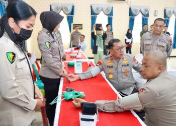 Polda Kepri Berhasil Kumpulkan 187 Kantong Darah