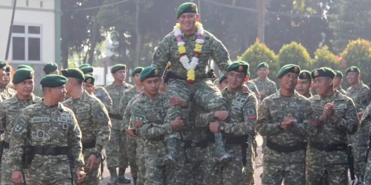 Mayor Cpl Agus Saeful Rohman Sambut Enam Personil Purna Tugas