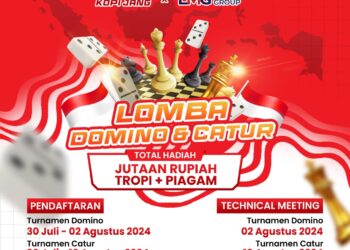 Kedai Kopi Jang Feat LMG Gelar Turnamen Domino dan Catur