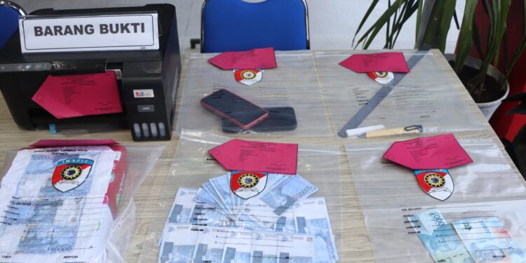 Pelaku Gunakan Uang Palsu Beli Minuman Chivas