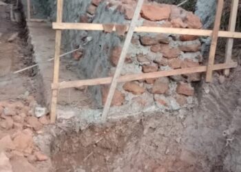 Tanpa Plang Proyek Pembangunan Batu Miring di Desa Bukit Belah Terkesan Proyek Siluman