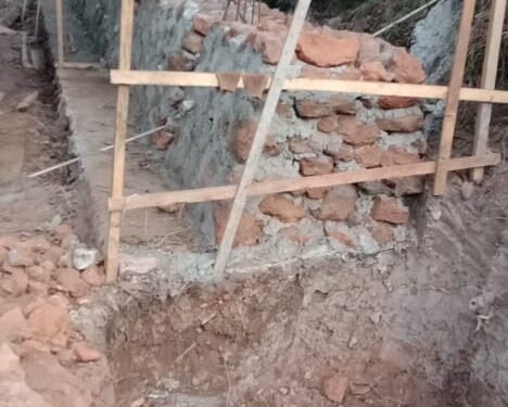 Tanpa Plang Proyek Pembangunan Batu Miring di Desa Bukit Belah Terkesan Proyek Siluman