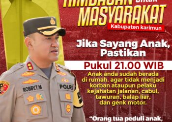 Kapolres Karimun Himbau Orang Tua Awasi Jam Pulang Anak