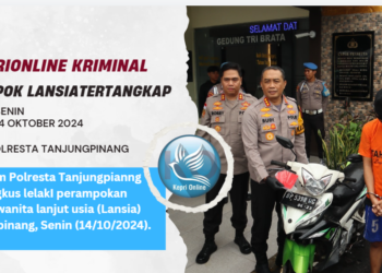 Polisi Berhasil Bekuk Pelaku Perampokan Lansia di Tanjungpinang