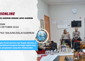 Kordinasi dan Silaturahmi Samapta Polres Karimun ke Rutan Kelas II Tanjung Balai Karimun
