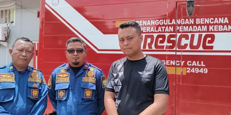 Damkar Gelar Simulasi Kebakaran di Rutan Tanjungpinang