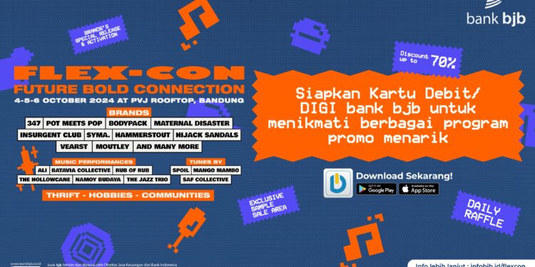 Dapatkan Promo Menarik di  Event FLEX-CON  2024, Cukup Pakai DIGI by bank bjb
