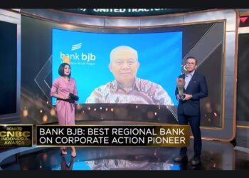 Road to CNBC Indonesia Awards 2024, bank bjb Raih Penghargaan Best Regional Bank on Corporate Action Pioneer