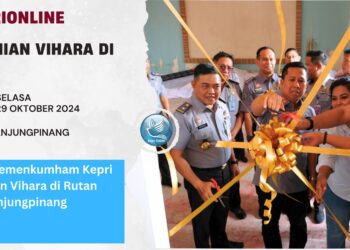 Kakanwil Kemenkumham Kepri Resmikan Vihara di Rutan Tanjungpinang