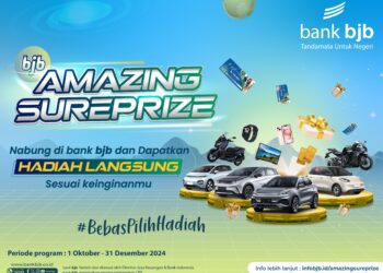bank bjb Hadirkan Program Amazing SurePrize, Tempatkan Dana Bisa Dapat Hadiah  Cashback Hingga Kendaraan Bermotor