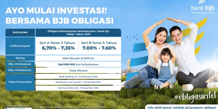 Sustainability Bond bank bjb Oversubscribed  Hampir 5 Kali Lipat dari Target