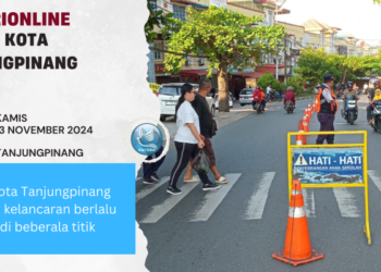 Dishub Kota Tanjungpinang Tingkatkan Kelancaran Berlalu Lintas di Beberala Titik